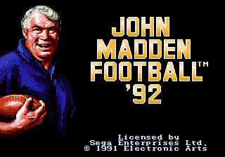 John Madden Football '92